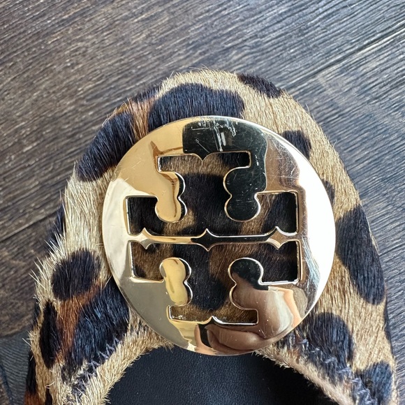 Tory Burch Revas Calf Hair Animal Print Ballet Flats size 8 - Picture 12 of 13